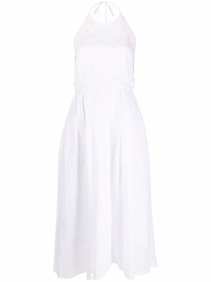 Sandro Paris платье с кружевом и открытой спиной