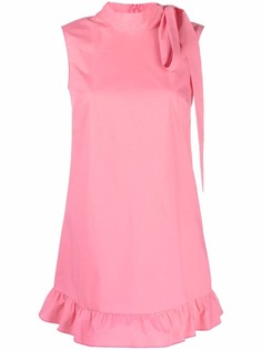 RED Valentino длинный топ без рукавов с оборками