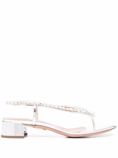 Aquazzura босоножки Divina с кристаллами