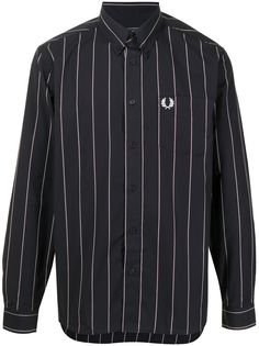 FRED PERRY рубашка оксфорд в полоску
