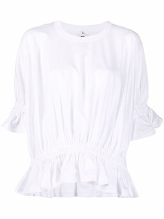 Comme Des Garçons Noir Kei Ninomiya блузка с короткими рукавами и сборками