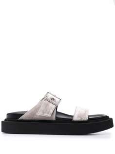 Giuseppe Zanotti массивные сандалии с открытым носком