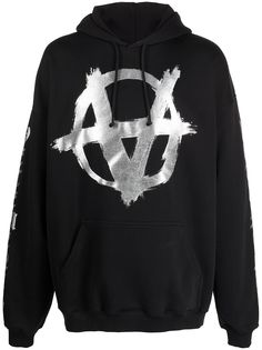 VETEMENTS худи Double Anarchy с логотипом