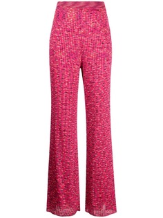 M Missoni трикотажные брюки широкого кроя