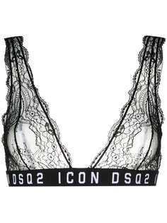 Dsquared2 кружевной бюстгальтер с логотипом