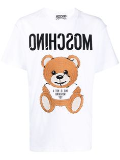 Moschino футболка с аппликацией Teddy Bear