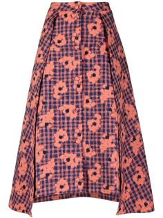 HENRIK VIBSKOV юбка миди с цветочным принтом