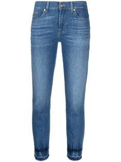 7 For All Mankind прямые джинсы средней посадки