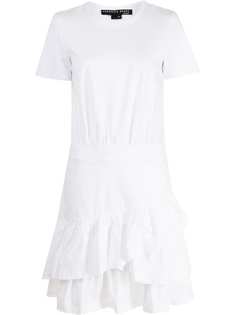 Veronica Beard платье-футболка Noha с оборками