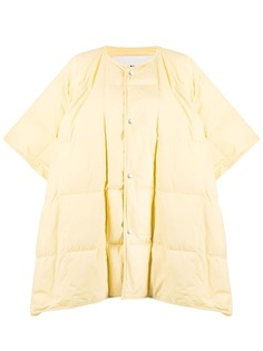 Jil Sander стеганая куртка с короткими рукавами