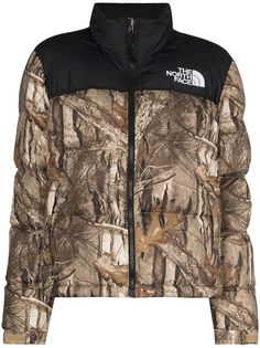 The North Face пуховик 1996 с принтом
