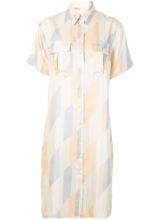 Jil Sander платье-рубашка с геометричным принтом