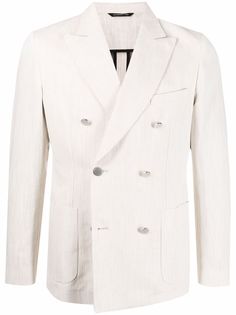 Tonello двубортный пиджак строгого кроя
