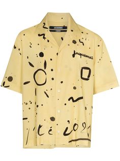 Jacquemus рубашка La Chemise Jean с абстрактным принтом