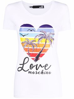 Love Moschino футболка с принтом