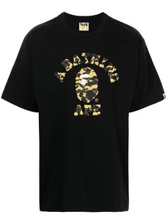 A BATHING APE® футболка с камуфляжным логотипом