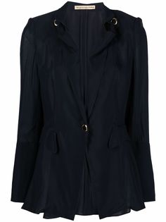 Balenciaga Pre-Owned легкий однобортный блейзер 2000-х годов