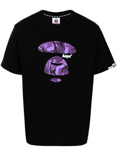 AAPE BY *A BATHING APE® футболка с графичным принтом и логотипом