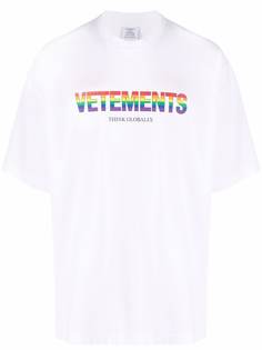 VETEMENTS футболка с логотипом