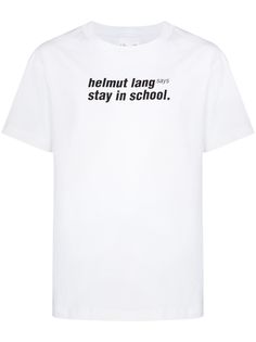 Helmut Lang футболка с принтом Stay in School