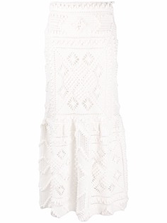 Zimmermann юбка Candescent в технике кроше