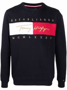 Tommy Hilfiger толстовка с вышитым логотипом