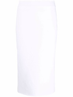 Alexander McQueen юбка миди с вышивкой