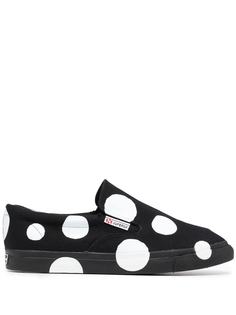 10 CORSO COMO кеды-слипоны Superga с узором в горох