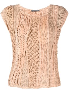 Alberta Ferretti топ фактурной вязки
