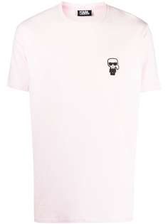 Karl Lagerfeld футболка с нашивкой-логотипом