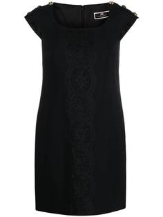 Elisabetta Franchi платье-трапеция с кружевными вставками