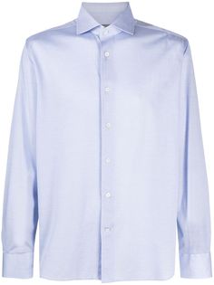 Corneliani рубашка с закругленным подолом