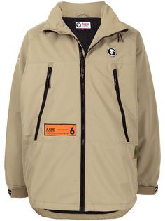 AAPE BY *A BATHING APE® ветровка с нашивкой
