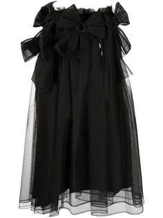Comme Des Garçons Noir Kei Ninomiya юбка из тюля с бантом