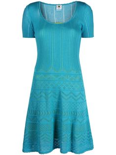 M Missoni платье с узором зигзаг
