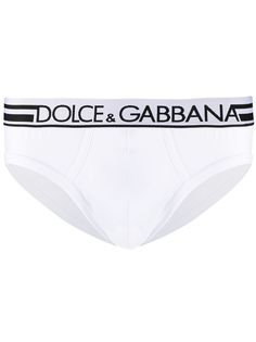 Dolce & Gabbana трусы-брифы с логотипом на поясе