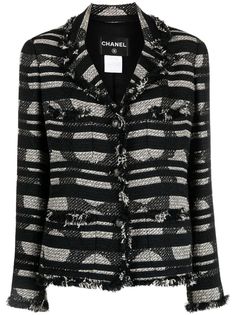 Chanel Pre-Owned блейзер 2008-го года с узором