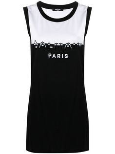 Balmain топ без рукавов с логотипом