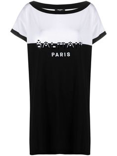 Balmain платье-футболка с логотипом