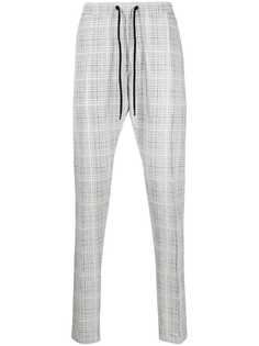 Emporio Armani клетчатые брюки прямого кроя