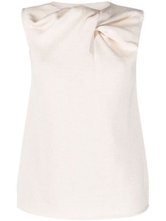Jil Sander топ с перекрученной деталью