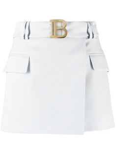 Balmain юбка мини с поясом