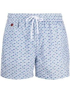 Kiton плавки-шорты с принтом