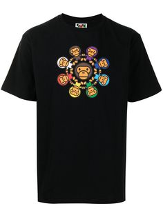 A BATHING APE® футболка с графичным принтом