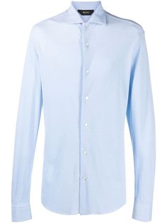 Z Zegna рубашка с косым воротником