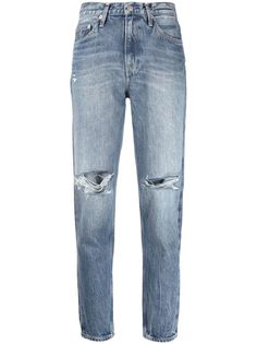 Calvin Klein Jeans укороченные джинсы с эффектом потертости