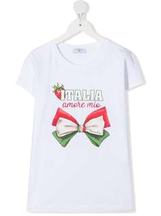 Monnalisa футболка Italia с логотипом