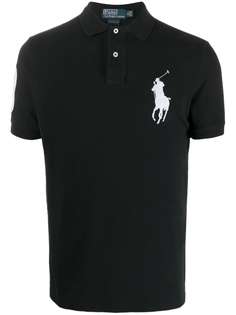 Polo Ralph Lauren рубашка поло с вышивкой и нашивкой