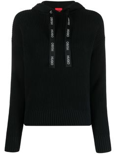Boss Hugo Boss трикотажное худи с кулиской и логотипом