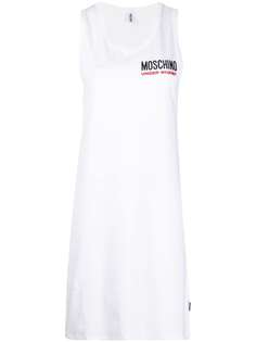 Moschino топ с вышитым логотипом